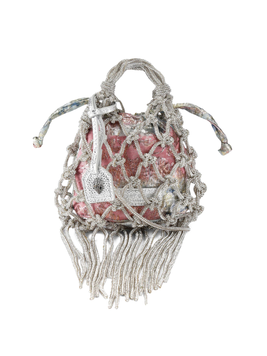 ΓΥΝΑΙΚΕΙΑ ΤΣΑΝΤΑ ΧΕΙΡΟΣ MINI MACRAME CRYSTAL  0