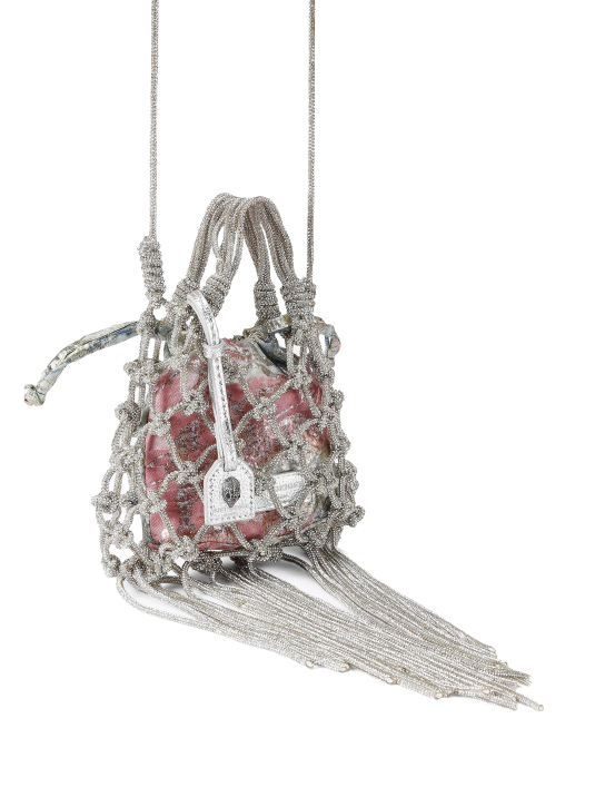ΓΥΝΑΙΚΕΙΑ ΤΣΑΝΤΑ ΧΕΙΡΟΣ MINI MACRAME CRYSTAL  1