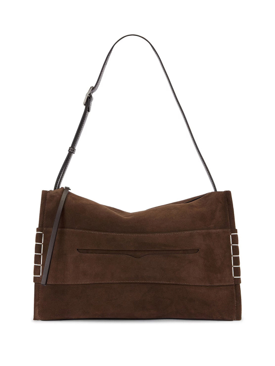 ΓΥΝΑΙΚΕΙΑ SUEDE ΤΣΑΝΤΑ ΩΜΟΥ MESSENGER LOAFER  0