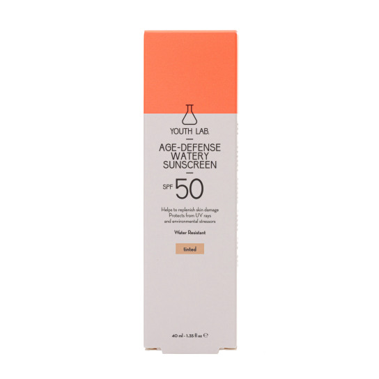 AGE-DEFENSE WATERY SUNSCREEN SPF 50 TINTED 1