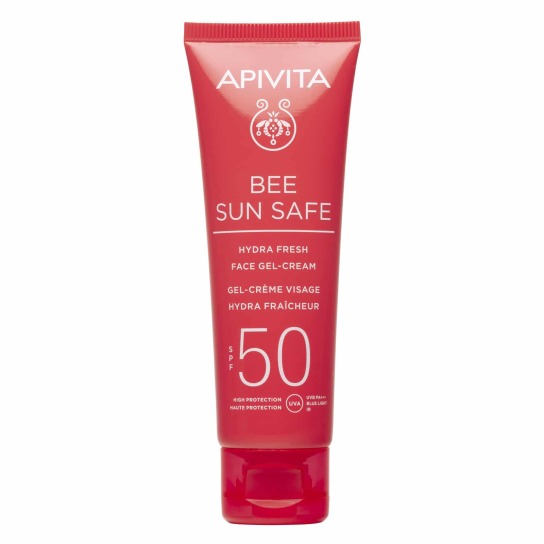 BEE SUN SAFE ΑΝΤΗΛΙΑΚΗ ΚΡΕΜΑ-GEL ΠΡΟΣΩΠΟΥ SPF50 0