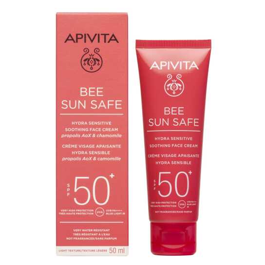 BEE SUN SAFE ΑΝΤΗΛΙΑΚΗ ΚΡΕΜΑ ΠΡΟΣΩΠΟΥ ΓΙΑ ΕΥΑΙΣΘΗΤΕΣ ΕΠΙΔΕΡΜΙΔΕΣ SPF50 1