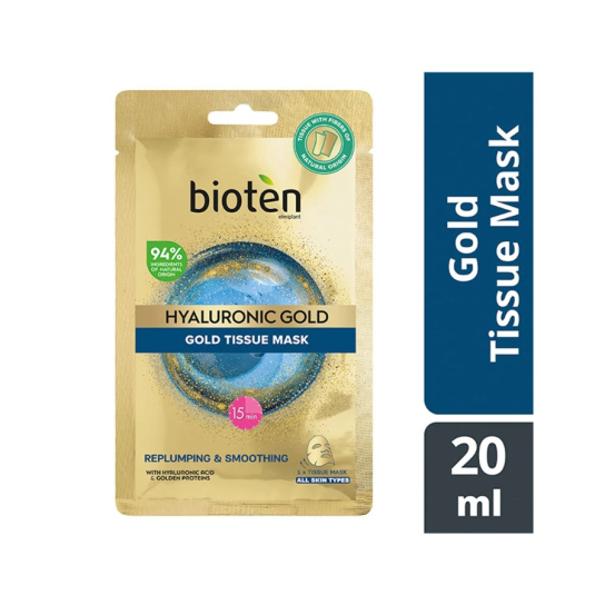HYALURONIC GOLD ΥΦΑΣΜΑΤΙΝΗ ΜΑΣΚΑ 1