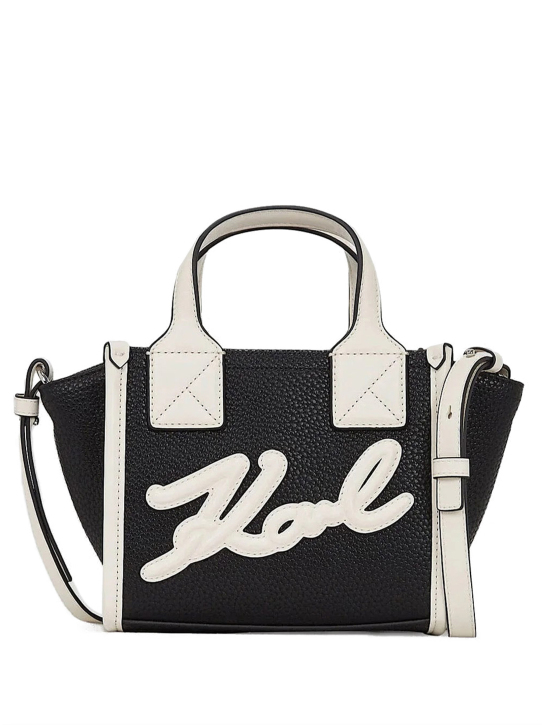 K/SKUARE SM TOTE GRAINY 1AV BLACK-NICKEL 0