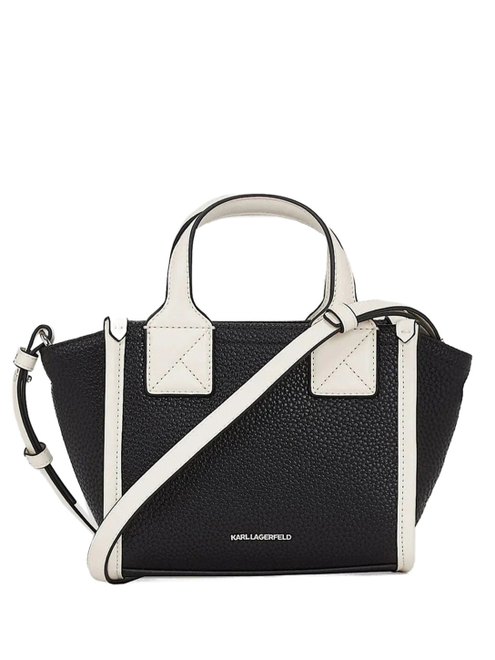 K/SKUARE SM TOTE GRAINY 1AV BLACK-NICKEL 1