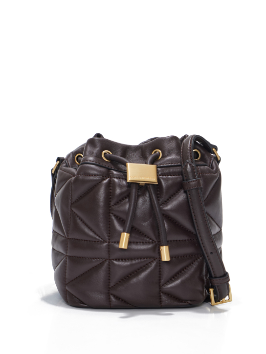 ΓΥΝΑΙΚΕΙΑ ΔΕΡΜΑΤΙΝΗ BUCKET ΤΣΑΝΤΑ K/KUILT  0