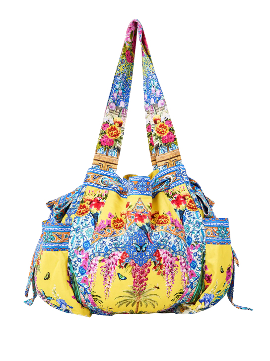 ΓΥΝΑΙΚΕΙΑ ΤΣΑΝΤΑ ΩΜΟΥ DRAWSTRING BOW BEACH BAG 1