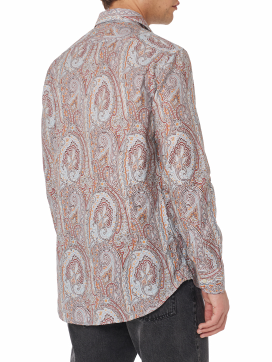 SHIRT ROMA LOGO X0830-PRINT ON GREY BASE 5