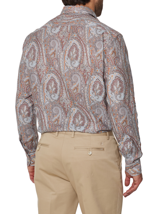 SHIRT ROMA LOGO X0830-PRINT ON GREY BASE 2