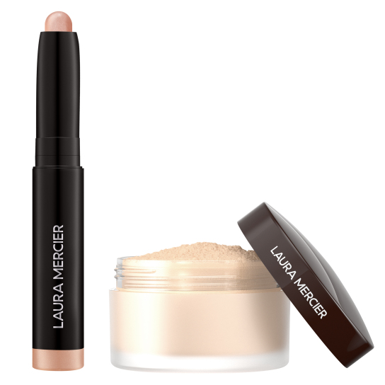 TRANSLUCENT LOOSE SETTING POWDER AND MINI CAVIAR STICK EYE SHADOW SET 2
