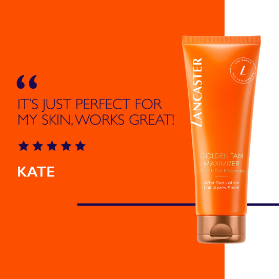 LANCASTER GOLDEN TAN MAXIMIZER AFTER SUN BODY LOTION 5