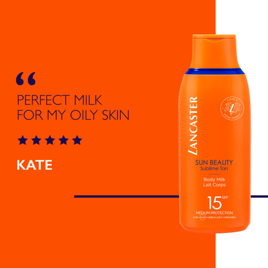 LANCASTER SUN BEAUTY BODY MILK SPF15 5