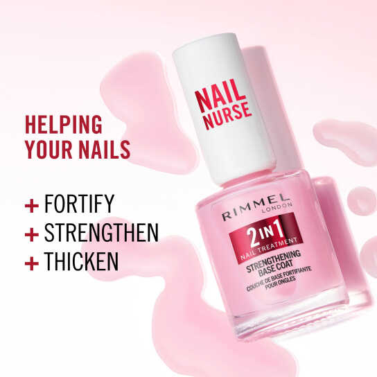 LONDON NAIL CARE 2 IN 1 BASE COAT & STRENGTHENER 4