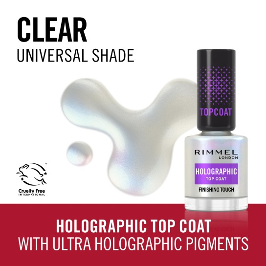 LONDON HOLOGRAPHIC NAIL POLISH TOP COAT 3