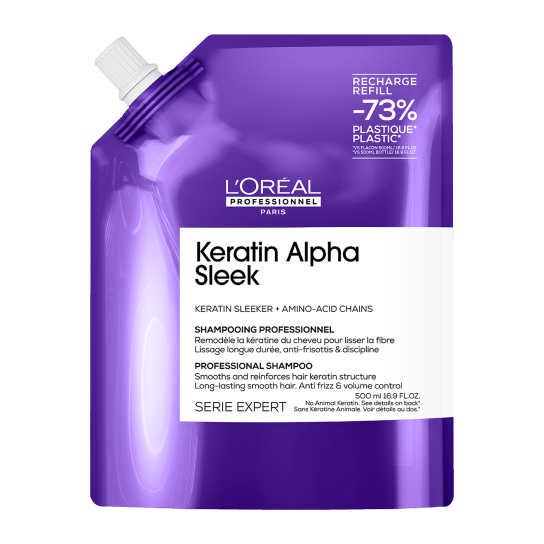L'ORÉAL PROFESSIONNEL KERATIN ALPHA SLEEK PROFESSIONAL SHAMPOO REFILL ΓΙΑ ΛΕΙΑΝΣΗ 0