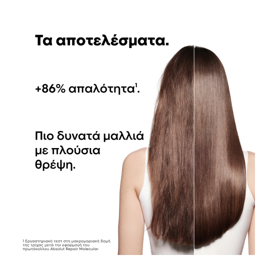 SERIE EXPERT ABSOLUT REPAIR MOLECULAR ΣΑΜΠΟΥΑΝ ΜΟΡΙΑΚΗΣ ΕΠΑΝΟΡΘΩΣΗΣ ΓΙΑ ΤΑΛΑΙΠΩΡΗΜΕΝΑ ΜΑΛΛΙΑ 1
