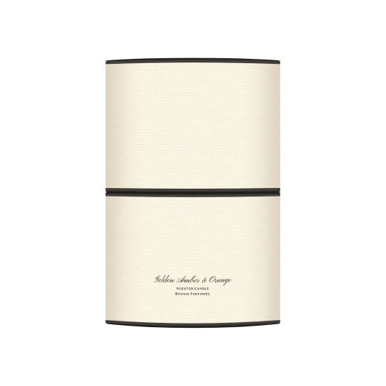 GOLDEN AMBER & ORANGE TOWNHOUSE CANDLE 1