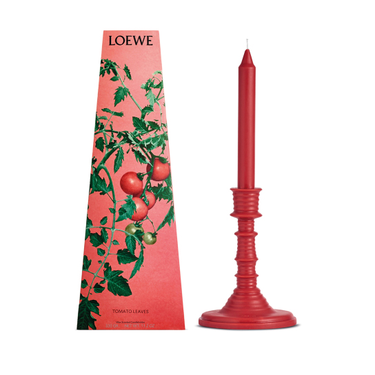 TOMATO LEAVES WAX CANDLEHOLDER 1