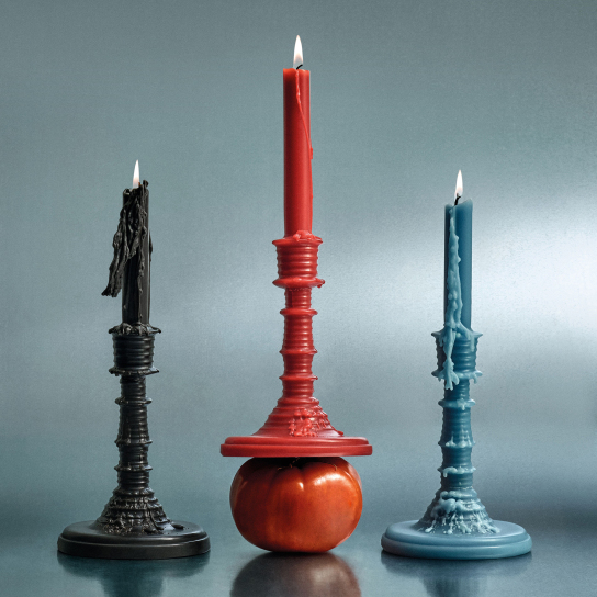 TOMATO LEAVES WAX CANDLEHOLDER 4