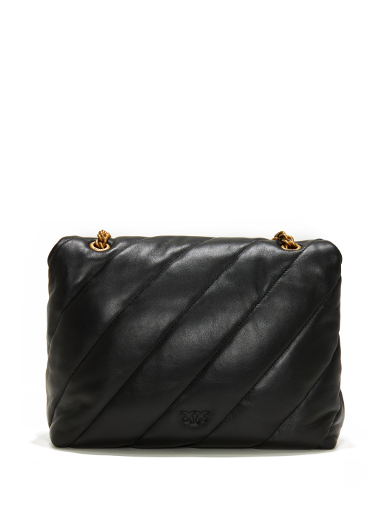 ΓΥΝΑΙΚΕΙΑ ΔΕΡΜΑΤΙΝΗ ΤΣΑΝΤΑ ΜΕ ΑΛΥΣΙΔΑ LOVE BIG PUFF 1