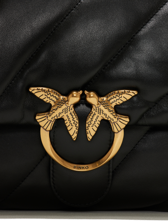 ΓΥΝΑΙΚΕΙΑ ΔΕΡΜΑΤΙΝΗ ΤΣΑΝΤΑ ΜΕ ΑΛΥΣΙΔΑ LOVE BIG PUFF 3