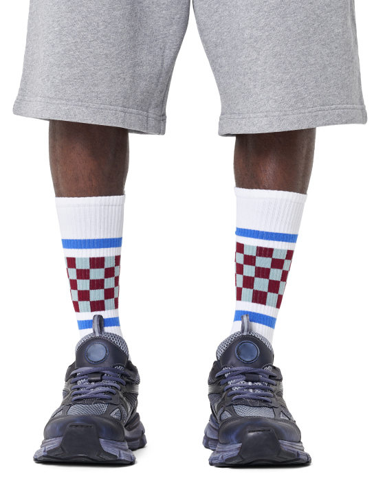 ΚΑΛΤΣΕΣ CHECKED STRIPE SNEAKER 1