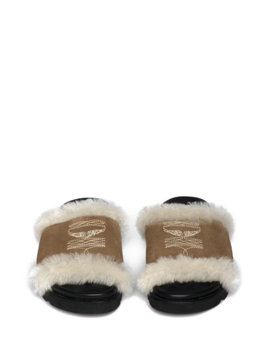 ΓΥΝΑΙΚΕΙΑ MULES TEDDY BARE SHEARLING 1
