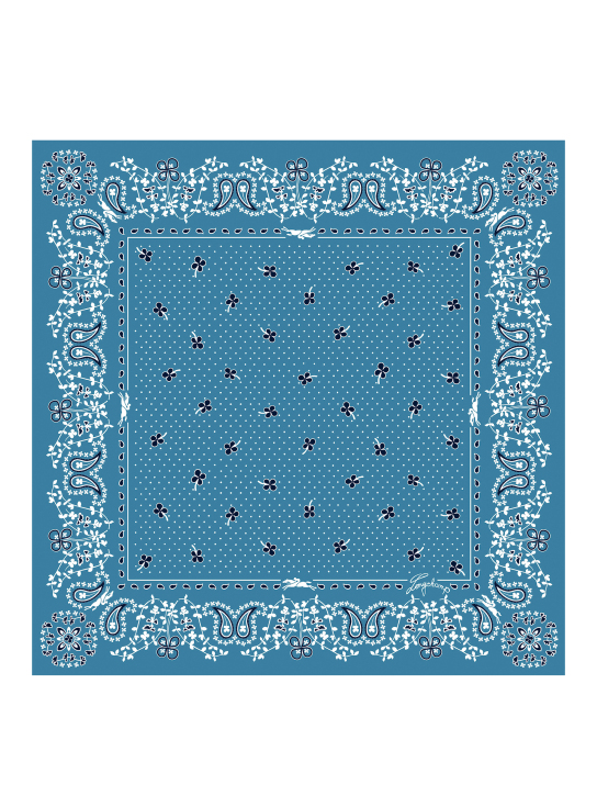 ΓΥΝΑΙΚΕΙΟ ΦΟΥΛΑΡΙ FRENCH BANDANA SILK SCARF 50 1
