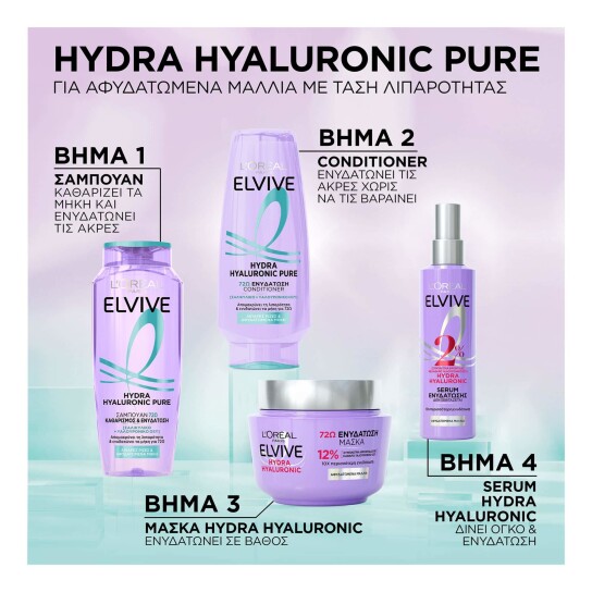 ELVIVE HYDRA HYALURONIC PURE SHAMPOO 5