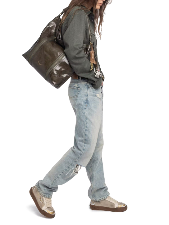 ΓΥΝΑΙΚΕΙΑ ΔΕΡΜΑΤΙΝΗ ΤΣΑΝΤΑ ΩΜΟΥ SUNNY HOBO VINTAGE 4