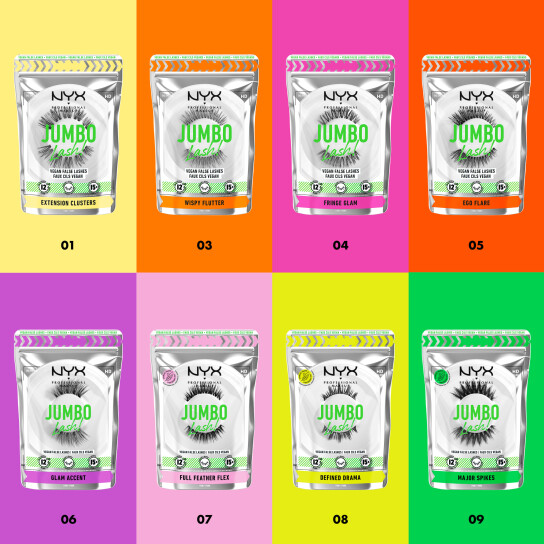 JUMBO LASH! VEGAN FALSE LASHES ΒΛΕΦΑΡΙΔΕΣ GLAM ACCENT 4