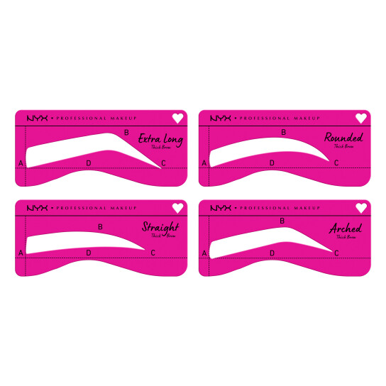 ZERO TO BROW STENCIL FOR THICK BROWS 1