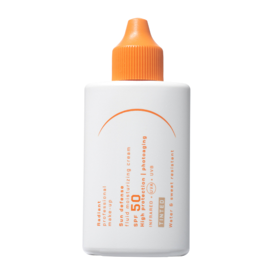SUN DEFENSE FLUID MOISTURIZING CREAM SPF50 TINTED 0