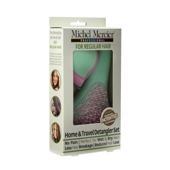 CLASSIC & TRAVEL BRUSH FOR NORMAL HAIR - PASTEL SET 1