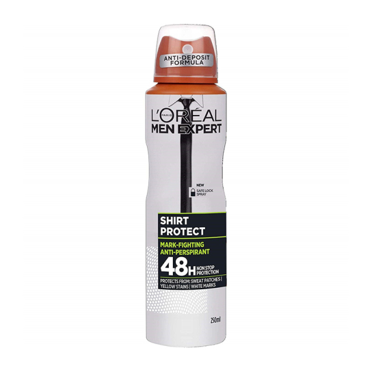 MEN EXPERT SHIRT PROTECT SPRAY 48ΩΡΗ ΟΛΙΚΗ ΠΡΟΣΤΑΣΙΑ ΕΝΑΝΤΙΑ ΣΤΟΝ ΙΔΡΩΤΑ ΤΟΥΣ ΛΕΥΚΟΥΣ & ΚΙΤΡΙΝΟΥΣ ΛΕΚΕΔΕΣ 0