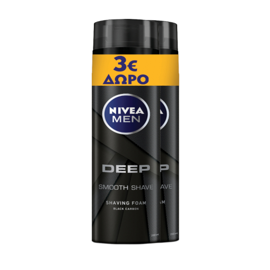 NIVEA SHAVING FOAM DEEP 1+1 0
