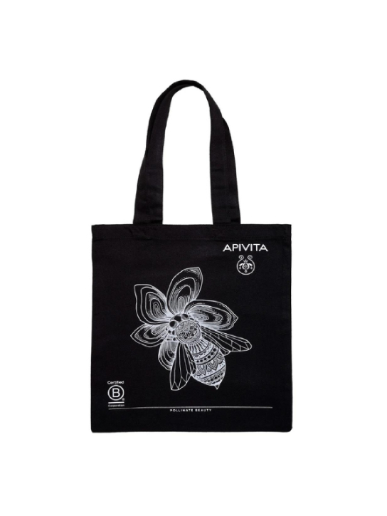 APIVITA BLACK TOTE BAG 0