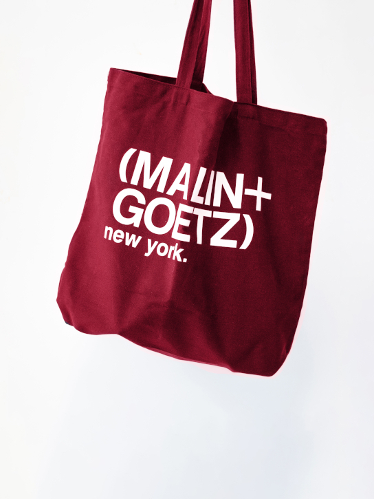 MALIN + GOETZ LIMITED EDITION CANVAS TOMATO TOTE BAG  0
