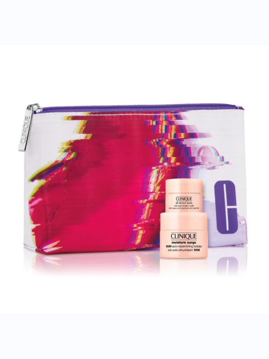 CLINIQUE POUCH x 2 DELUXE SIZE MOISTURIZERS  0