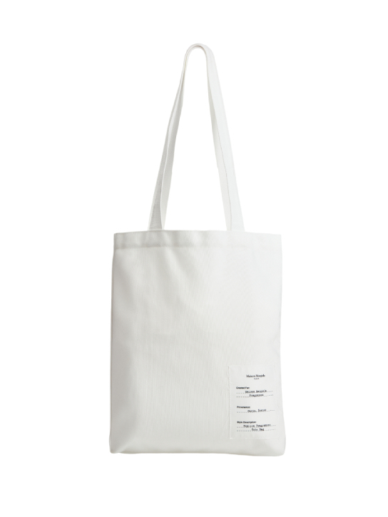 MAISON MARGIELA WHITE TOTE BAG 0