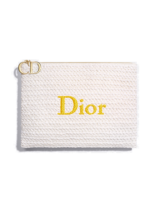 DIOR WHITE SUMMER POUCH  0
