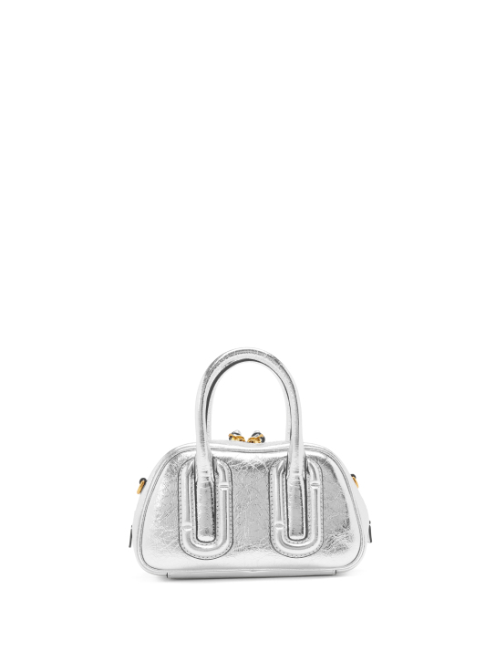 ΓΥΝΑΙΚΕΙΑ ΤΣΑΝΤΑ ΧΕΙΡΟΣ BABE MINI TOP HANDLE IN METALLIC LEATHER 0