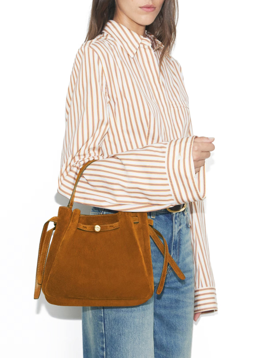 ΓΥΝΑΙΚΕΙΑ ΤΣΑΝΤΑ ΧΕΙΡΟΣ ROMY SUEDE BUCKET BAG 2