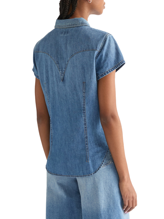 ΓΥΝΑΙΚΕΙΟ DENIM ΚΟΝΤΟΜΑΝΙΚΟ ΠΟΥΚΑΜΙΣΟ 2