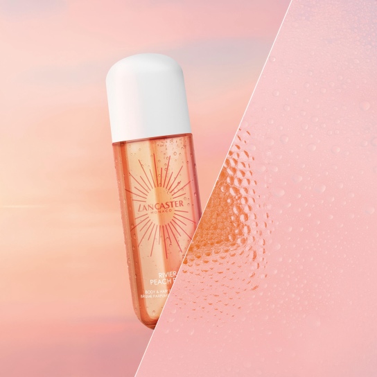 LANCASTER RIVIERA PEACH PARTY BODY & HAIR FRAGRANCE MIST 236ML 6