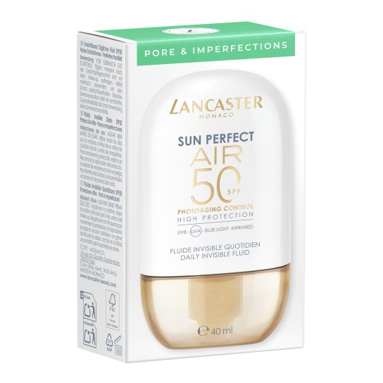 LANCASTER SUN PERFECT AIR DAILY INVISIBLE FLUID SPF50 PORE & IMPERFECTIONS 2