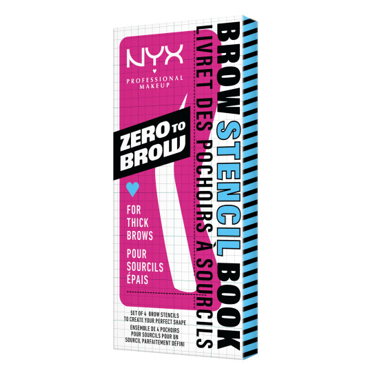 ZERO TO BROW STENCIL FOR THICK BROWS 1