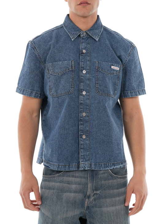 ΑΝΔΡΙΚΟ DENIM ΚΟΝΤΟΜΑΝΙΚΟ ΠΟΥΚΑΜΙΣΟ 1